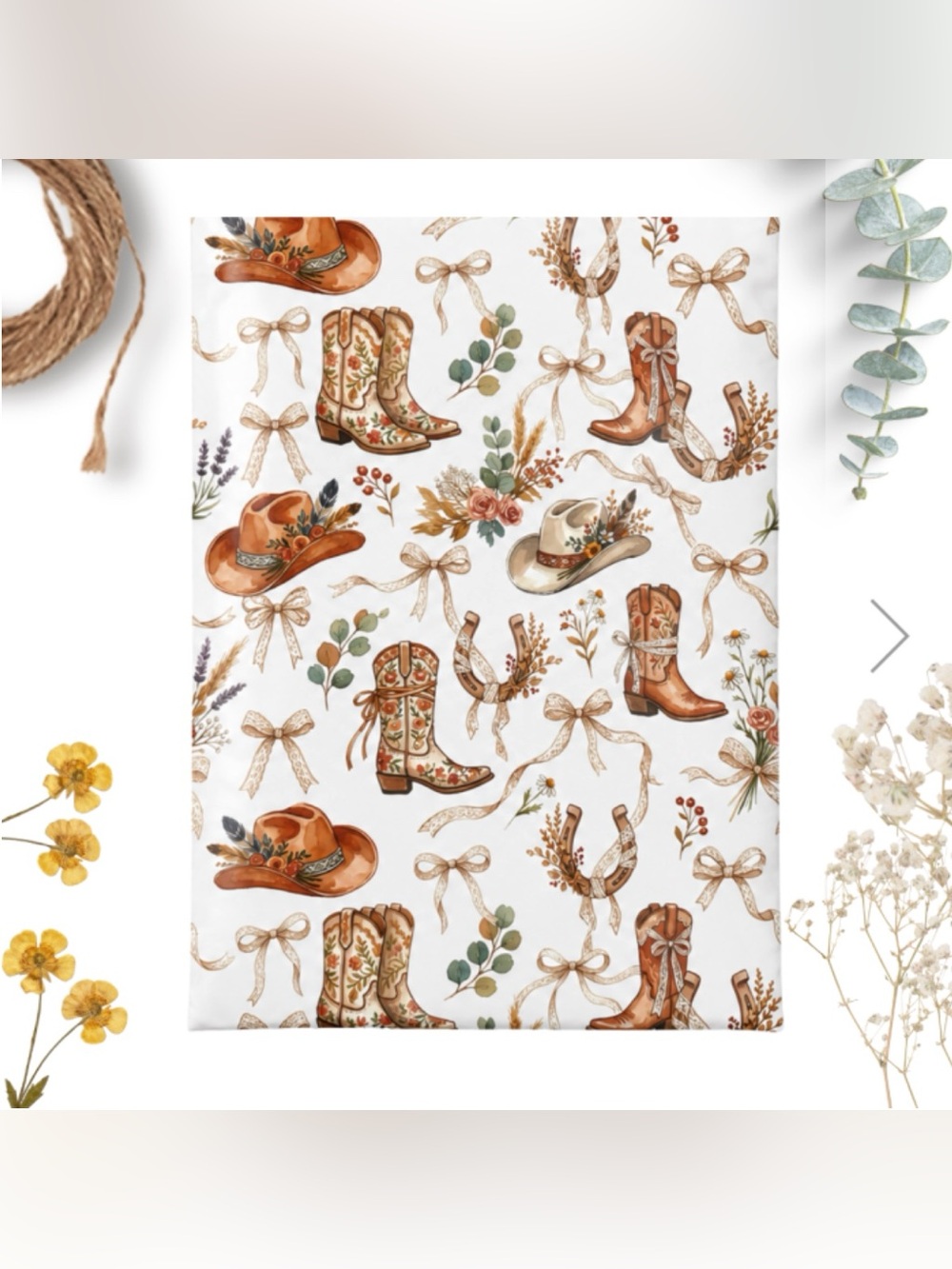 30 10” x 13” Cow Girl Country Southwest Poly Mailers